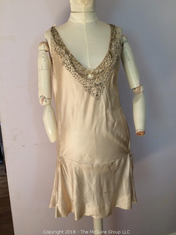 1920s satin slip dress