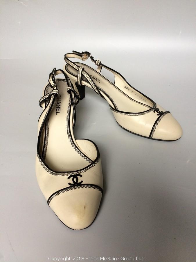 vintage chanel slingback heels