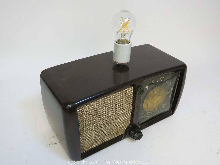 The McGuire Group LLC Auction Collection of Table Top Radios; Many Converted To Whimsical